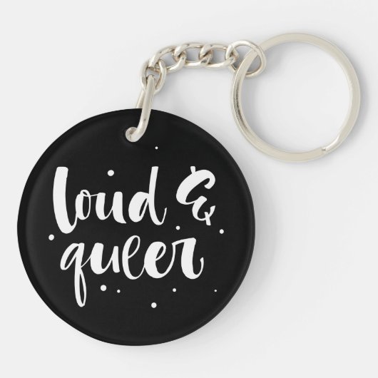 Luid en queer sleutelhanger (Achterkant)