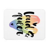 Luid en queer | Waterverf hart Magneet (Horizontaal)