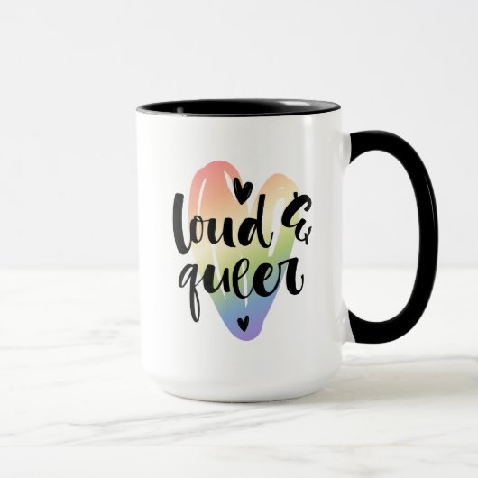 Luid en queer | Waterverf Hart Mok (Rechts)