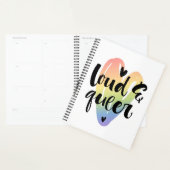 Luid en queer | Waterverf Hart Planner (Display)