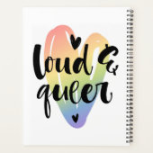 Luid en queer | Waterverf Hart Planner (Achterkant)