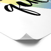 Luid en queer | Waterverf hart Poster (Hoek)
