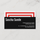 Luid en rood visitekaartje (Voorkant)