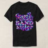 Luid en roze marchingband zuster Bright Camofla T-shirt (Design voorkant)