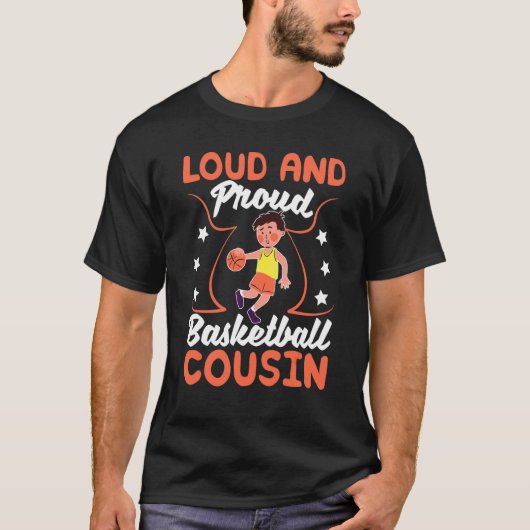 Luid En Trots Basketbal Neef T-shirt (Voorkant)