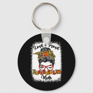 Luid en trots door sketbyll moeder Messy Bun geble Sleutelhanger