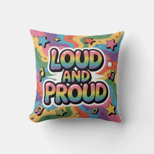 Luid en Trots – Kleurrijke Psychedelische LGBTQ+ B Kussen