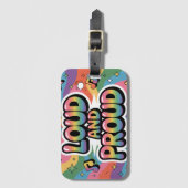 LUID EN TROTS | LGBTQ+ Pride-bondgenoot Bagagelabel (Voorkant (verticaal))
