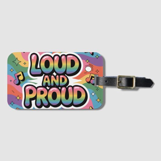 LUID EN TROTS | LGBTQ+ Pride-bondgenoot Bagagelabel (Voorkant (horizontaal))
