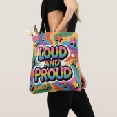 LUID EN TROTS | LGBTQ+ Pride-bondgenoot Tote Bag (Dichtbij)