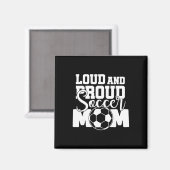 Luid En Trots Voetbal Moeder Magneet (Voorkant / Achterkant)