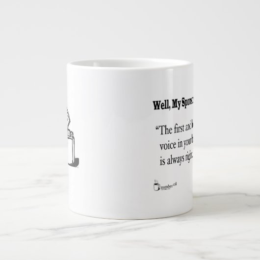 luid grote koffiekop (Voorkant)