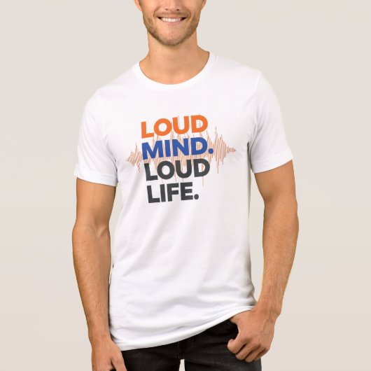 luid hoofd luid leven T-Shirt (Voorkant)