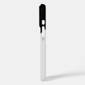 Luid in stilte – Zwart & Wit Krachtige Uitspraak P Case-Mate iPhone Case (Achterkant / Links)