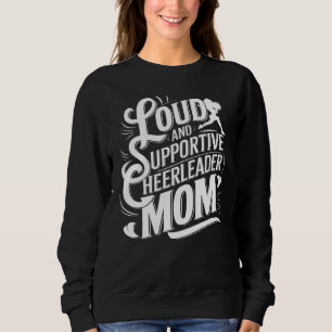 Luid & Ondersteunend Cheer Mom Baseball, Football Trui