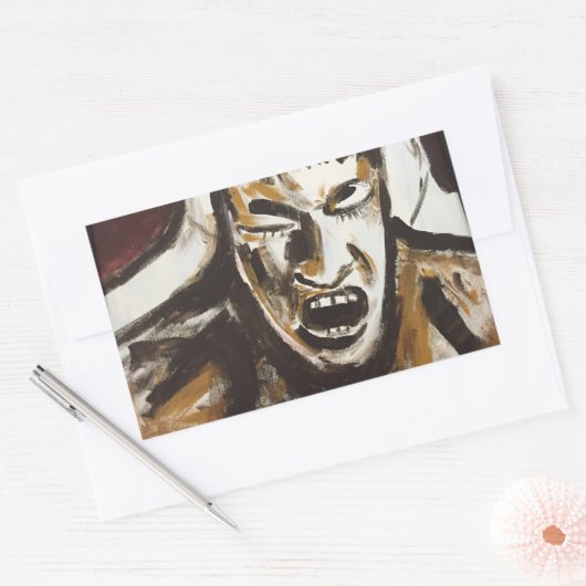 Luid Rechthoekige Sticker (Envelop)