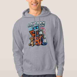 Luid Rock Muziek Robot Hoodie