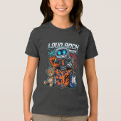 Luid Rock Muziek Robot Tri-Blend Shirt (Voorkant)