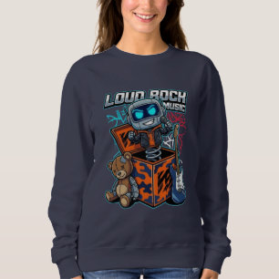 Luid Rock Muziek Robot Trui