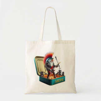 Luid Sardine Rock Vibe Punk Vis Opstand Kunst Tote Bag