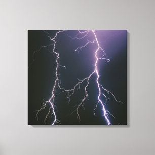 Luid tot grondbliksemflits van een dissipatie canvas afdruk