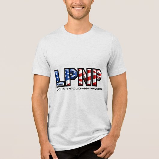 Luid Trots en Pakken 2 Tri-Blend Shirt (Voorkant)