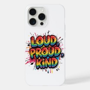 Luid Trots Kind Regenboog Pride Citaat iPhone 15 Pro Max Case