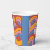 Luid & Trots Retro kleurrijk Papieren Bekers (Rechts)