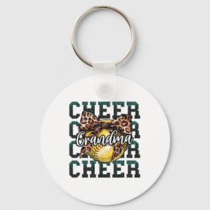 Luid Trots Sport Zachte Cheer Oma Luipaard Boog Sleutelhanger