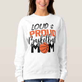 luid trotse basketbal Mam word art Trui