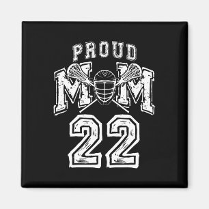 Luid Trotse Lacrosse Mama Nummer Speler 22 Mama Fa Magneet