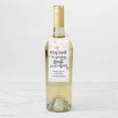 Luid voor iedereen om het Label met kerstflessen t (Op fles)