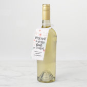 Luid voor iedereen om het Label met kerstflessen t (Schuin)