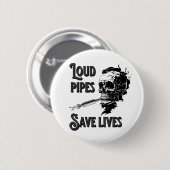 Luidbuizen redden levens ronde button 5,7 cm (Voorkant /achterkant)