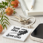 Luidbuizen redden levens sleutelhanger (Voorkant Rechts)