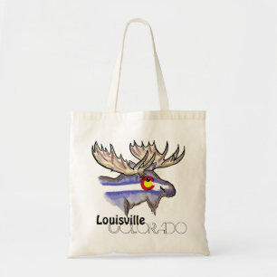 Luiddeken van de artistieke elandenvlag van Louisv Tote Bag