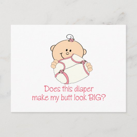 Luidder maak mijn Butt er BIG uitzien? Briefkaart (Voorkant)