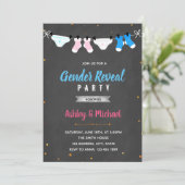 Luidderlijk geslacht onthullen een uitnodiging tot (Staand voorkant)