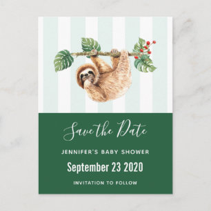 luide hangende ondersteboven Waterverf de datum op Uitnodiging Briefkaart