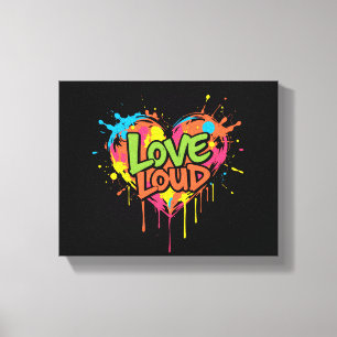luide liefde canvas afdruk