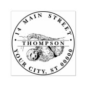 Luide Tekening Lithograph #1 Naam Retouradres Zelfinktende Stempel (Design)