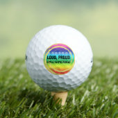 Luide Trotse Sneeuwvlok Regenboog Kleuren Golfballen (Insitu Shirt)
