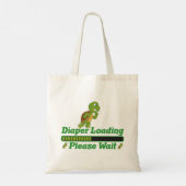 Luidenbelasting, wacht alsjeblieft. Grappig cadeau Tote Bag (Achterkant)