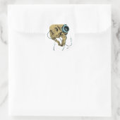 luider ronde sticker (Tas)
