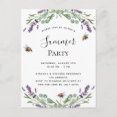 Luiderbloemetjes zomer buitenshuis uitnodiging briefkaart (Voorkant)