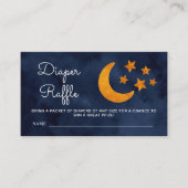 Luidere Waterverf Raffle Moon & Stars Night Sky Informatiekaartje (Voorkant)