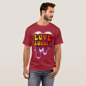 Luidkeels liefhebben t-shirt (Voorkant volledig)