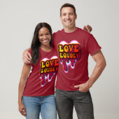 Luidkeels liefhebben t-shirt (Unisex)