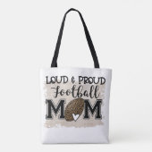 Luidkeelse en Trots Voetbalmoeder Tote Bag (Achterkant)