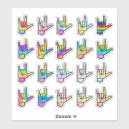 Luidop Je Liefde – ASL-Sticker voor Elk Hart Sticker